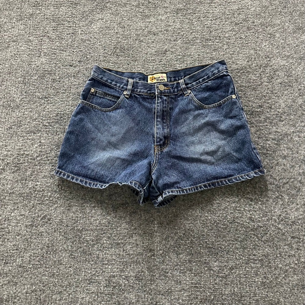 Original Threads Shorts Womens Size 11/12 Blue Denim High Waisted Casual Classic